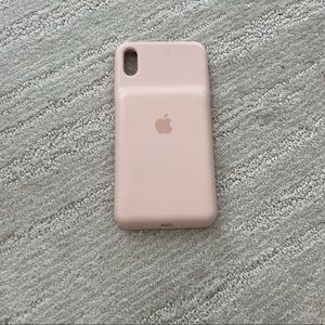 Apple iPhone XS Max Smart Battery Case in Pink Sand